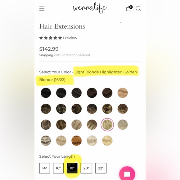 Wennalife Clip in Human Natural Hair Extensions 18” 120g 7pcs Light Blonde - Picture 3 of 13